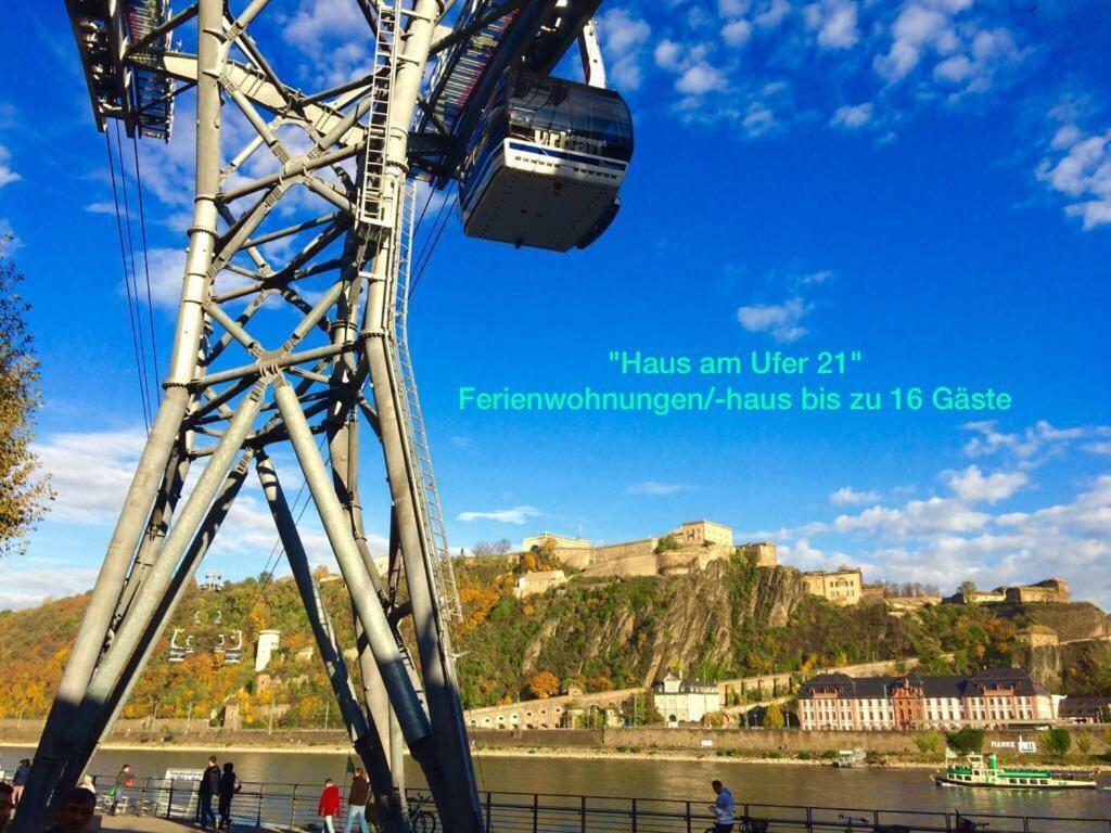 Haus Am Ufer Mit Rheinpanoramablick Apartment Koblenz  Luaran gambar